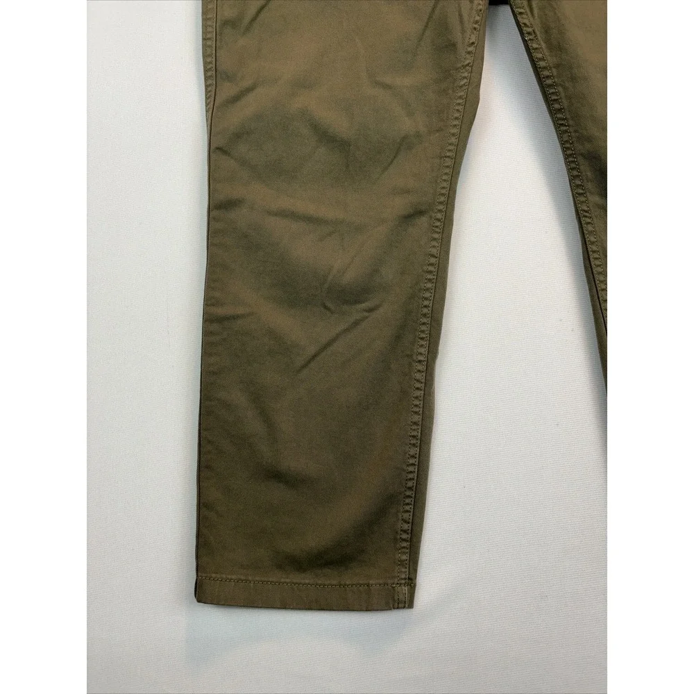 J.crew Women's Crop Pants Vintage Straight  Green High Rise Stretch Petites‎ 31P